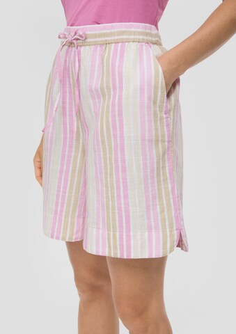 s.Oliver Wide Leg Shorts in Pink