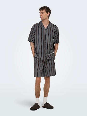 Coupe regular Chemise 'ONSCRUZ' Only & Sons en noir