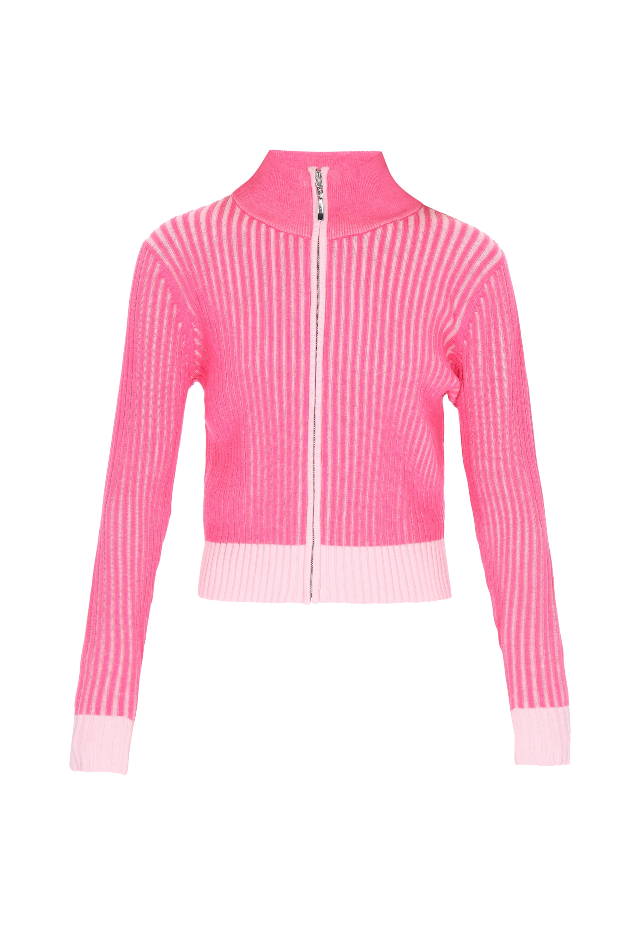 MYMO Gebreid vest 'Young Fashion' in Roze: voorkant