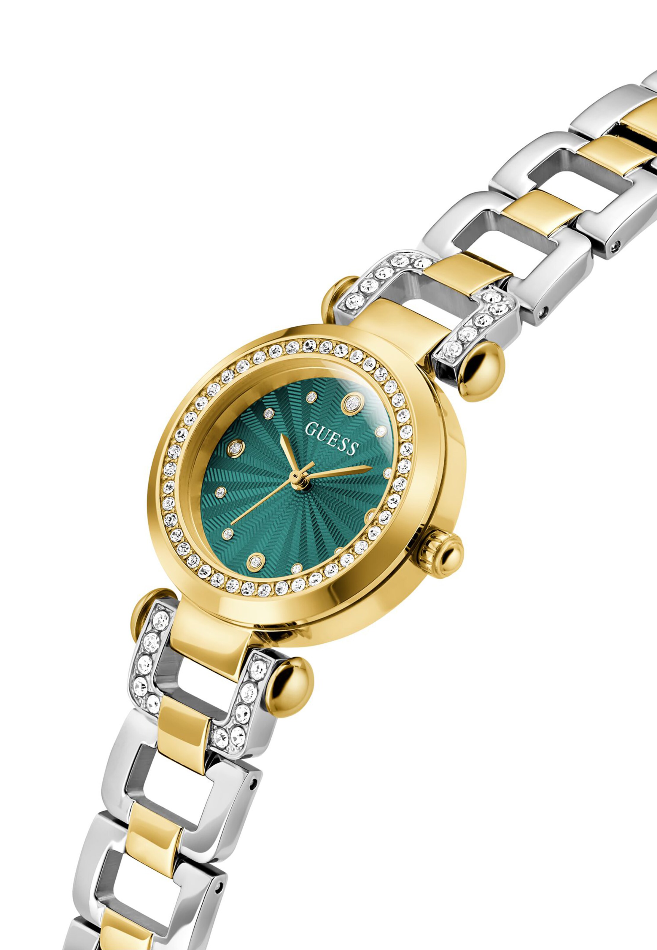 Ceas analogic 'Ginger' de la GUESS pe argintiu