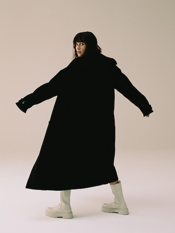 ABOUT YOU x MOGLI Between-Seasons Coat 'Willow' in Black