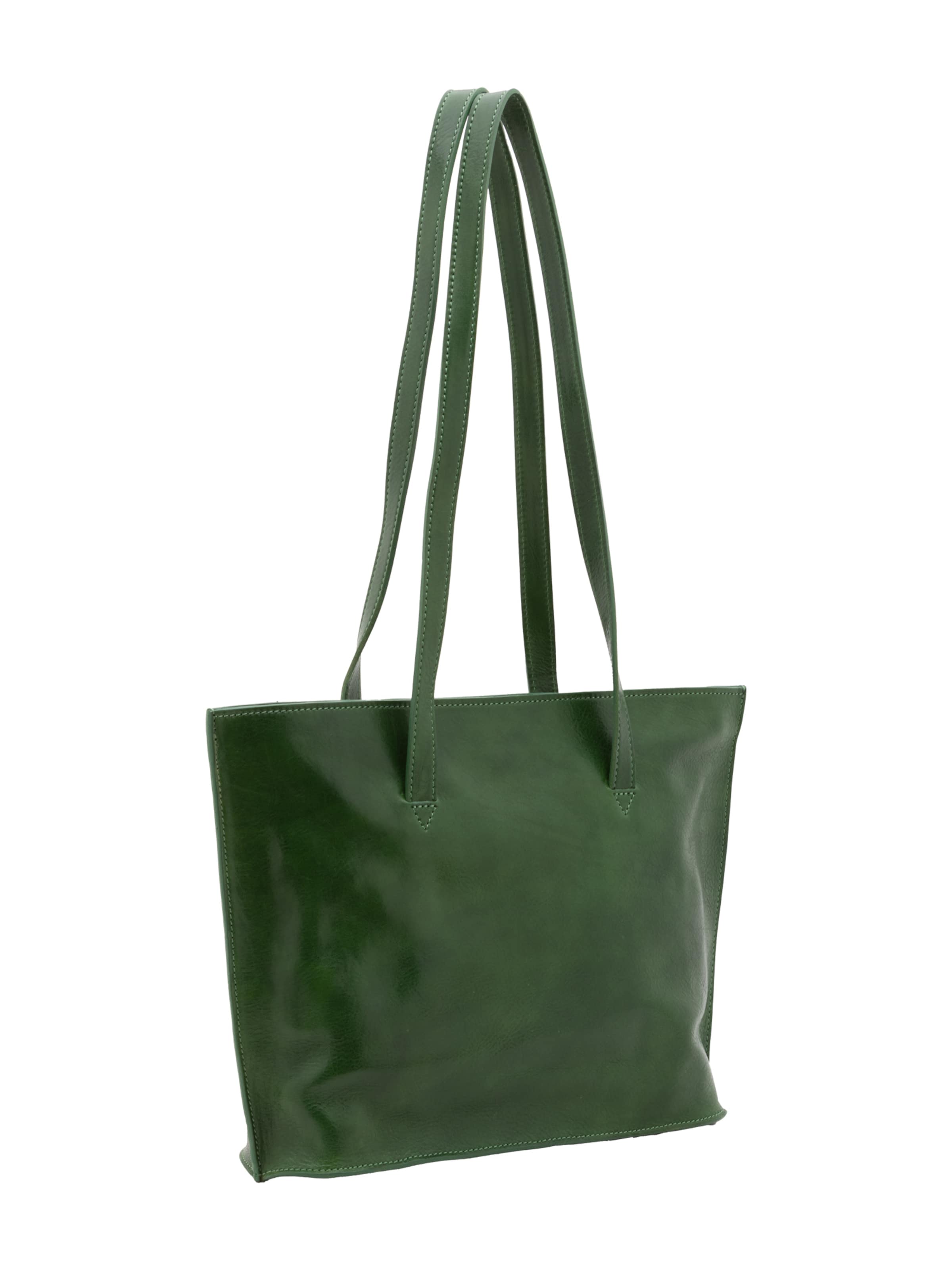 Borsa a spalla 'Borsa a Spalla Donna Pelle Vacchetta - Chiusura Zip Made in Italy' di I Fratelli in verde