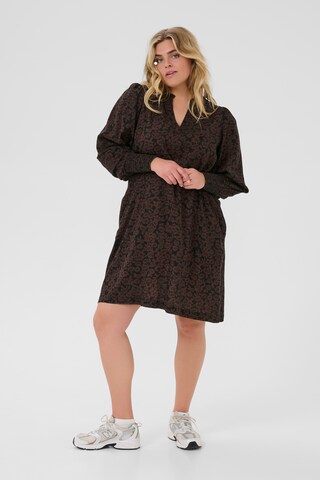 Robe 'Bella' KAFFE CURVE en marron