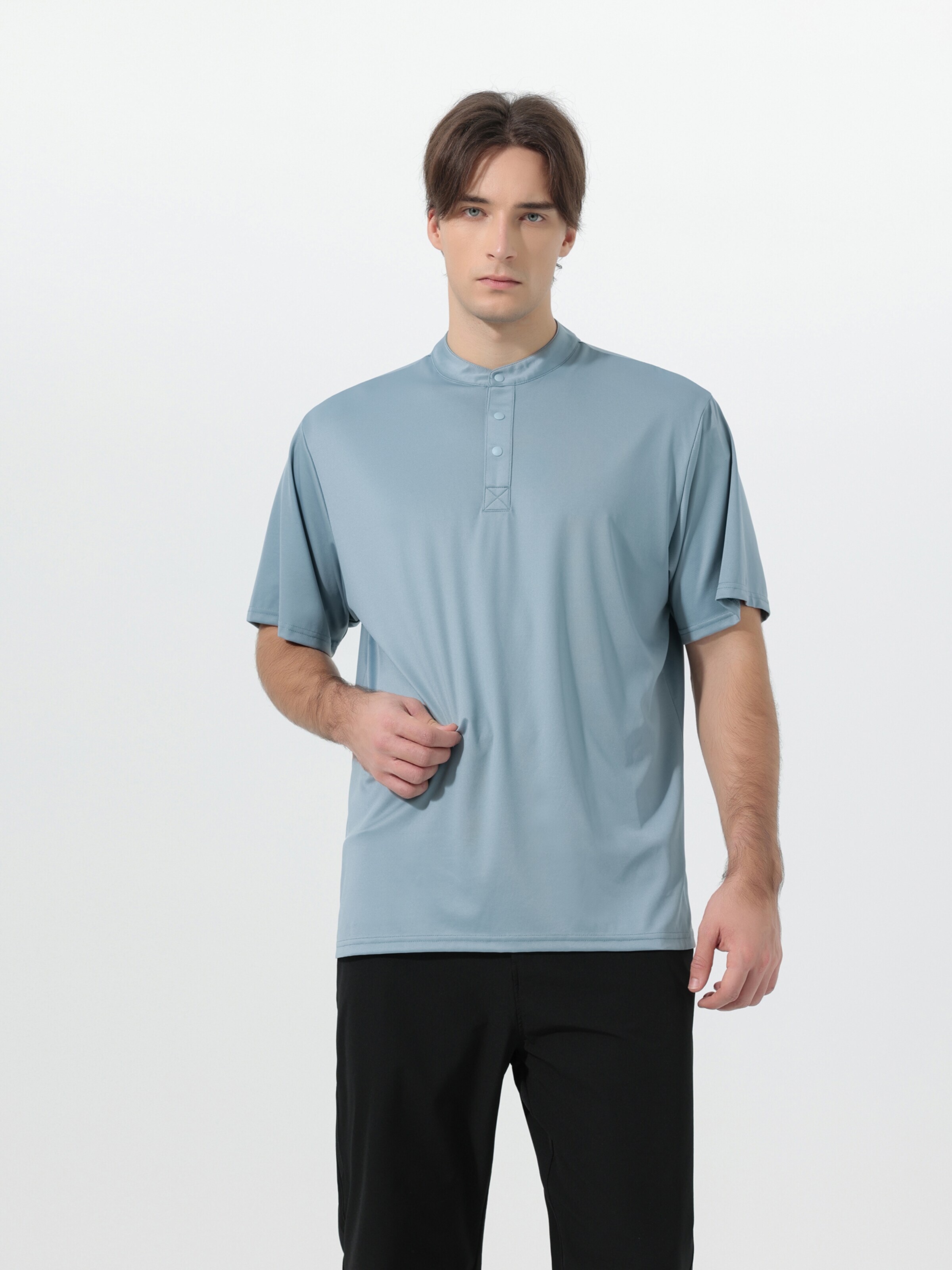 YOUTHUP Shirt 'Leibfrei' in Blue