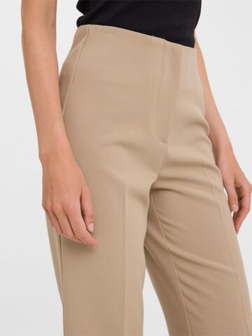 VERO MODA Loosefit Bukser med fals i beige