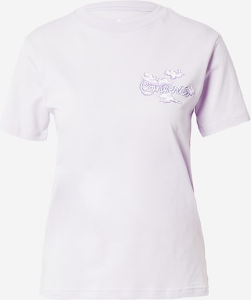 CONVERSE - Camiseta en lila: frente