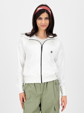 Alife and Kickin Sweatjacke 'Corina' in Weiß: Vorderseite