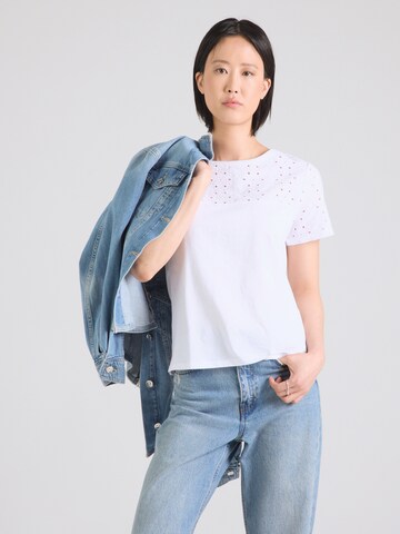 ABOUT YOU Μπλουζάκι 'Carla' σε λευκό: μπροστά