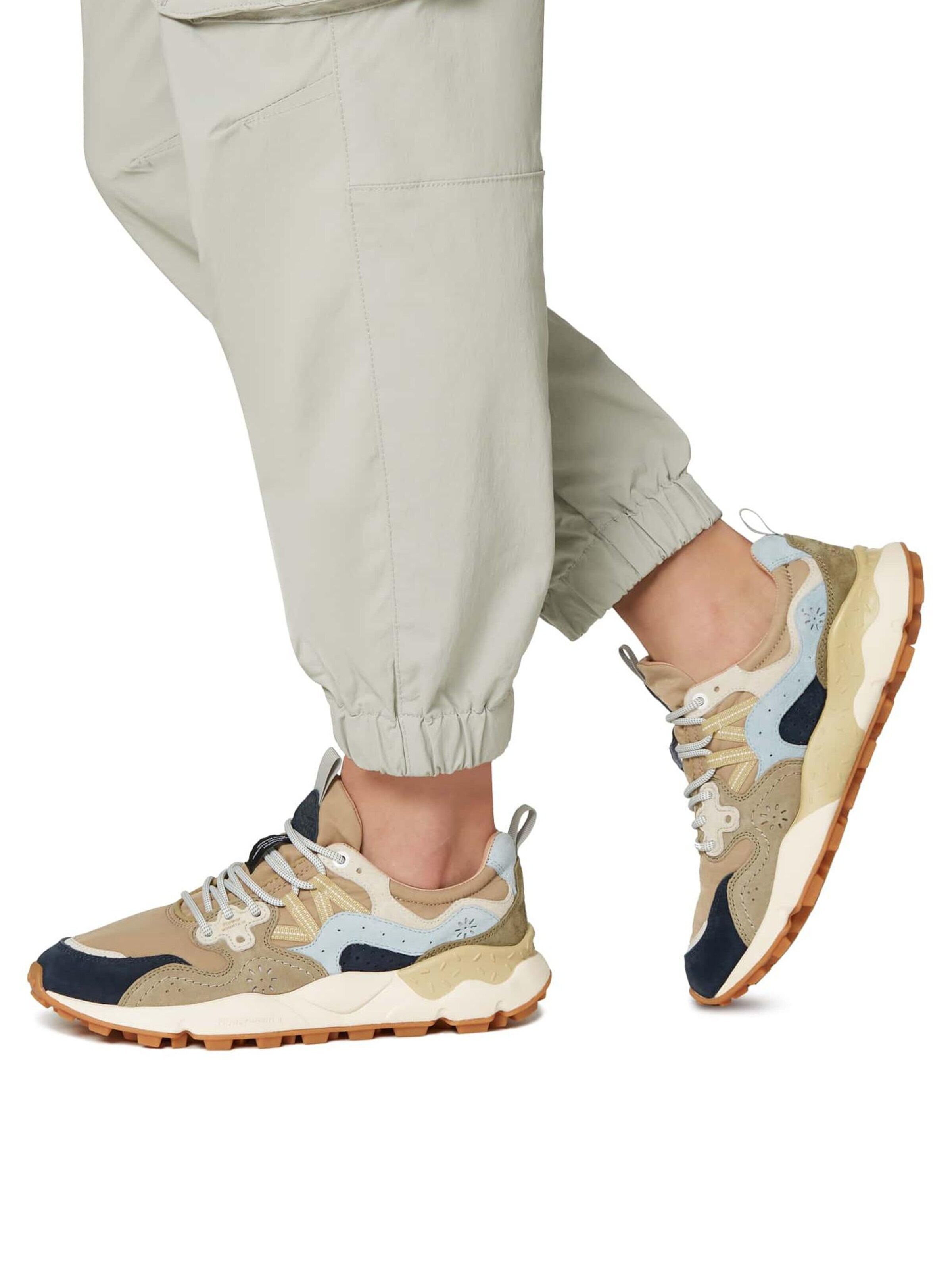 Baskets basses 'YAMANO 3 MAN' Flower Mountain en bleu : devant