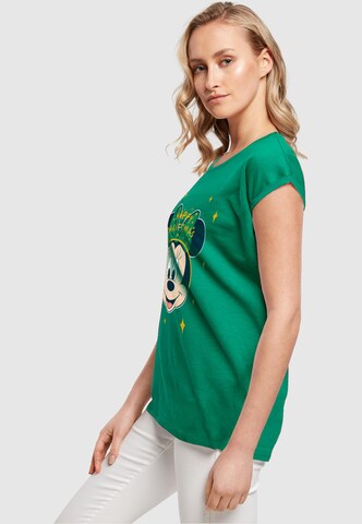 T-shirt 'Minnie Mouse - Happy Christmas' ABSOLUTE CULT en vert