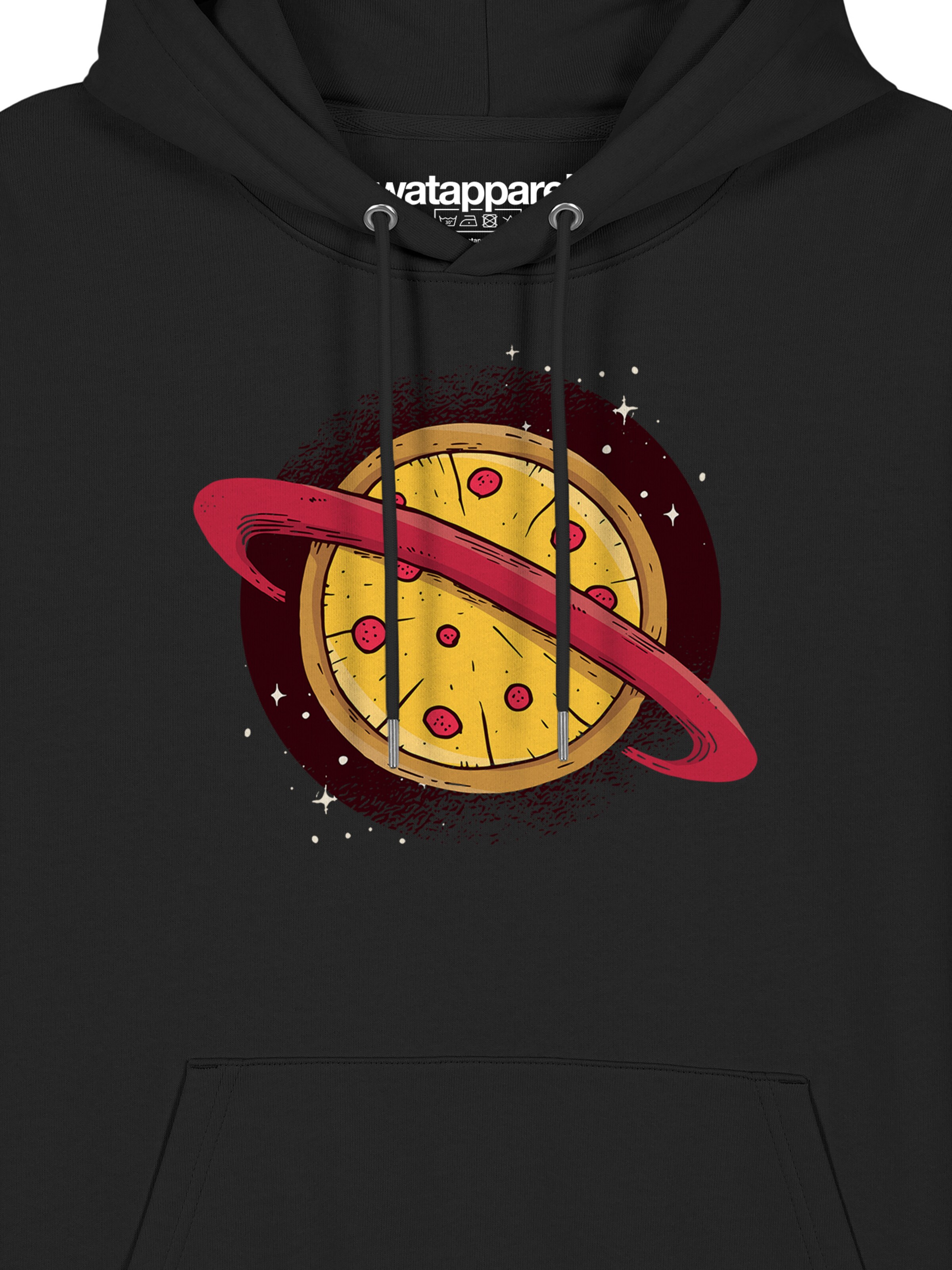 Sweat-shirt 'Pizza Planet' Watapparel en noir