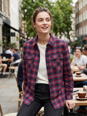 Radwa Blouse 'Women's Soft Warm Flannel Shirt' in Blue
