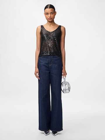 PIECES Top 'PCJACK' in Black