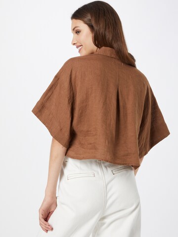 Gina Tricot Blouse in Bruin