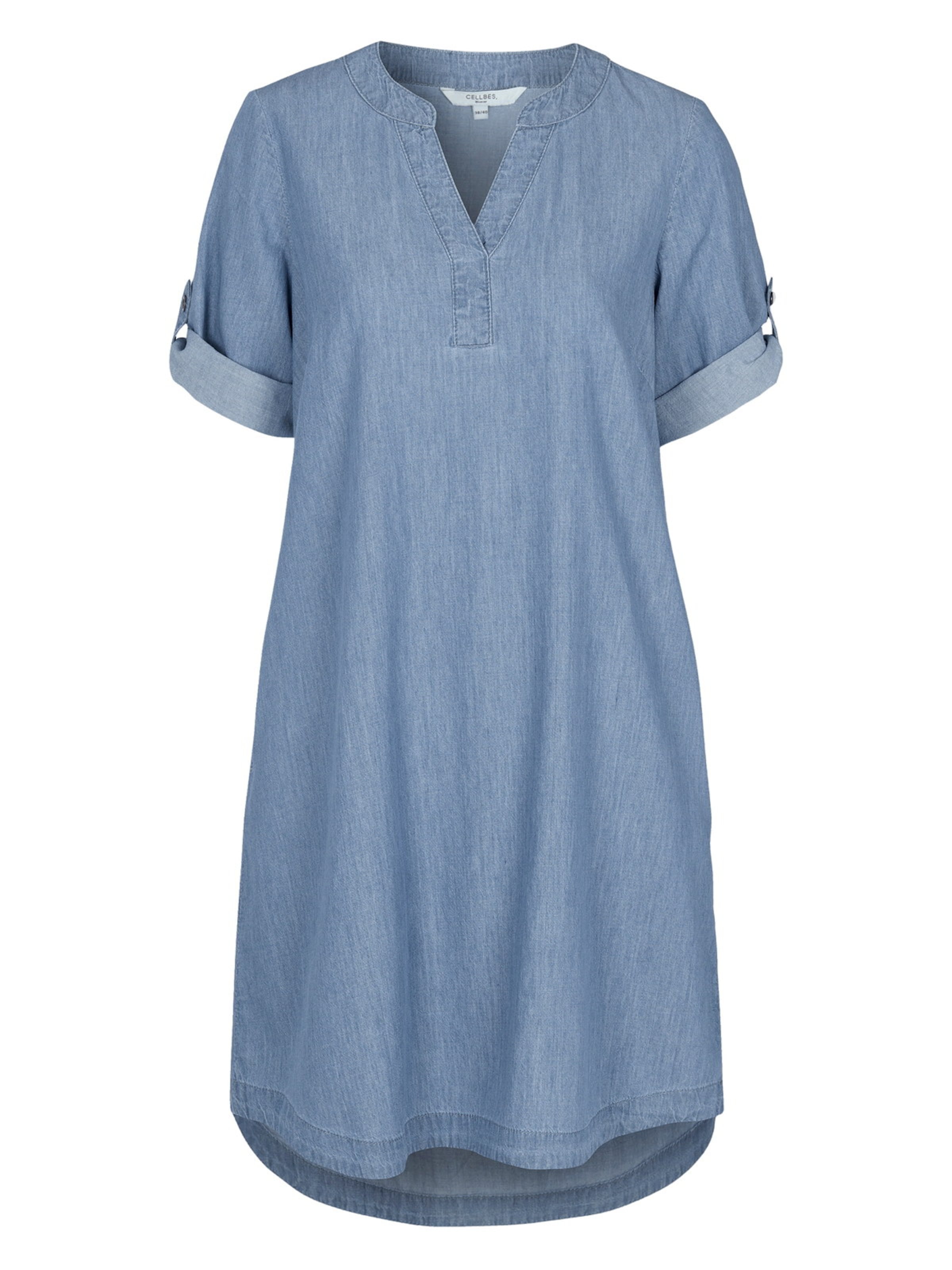 Cellbes of Sweden Jurk in Blauw: voorkant