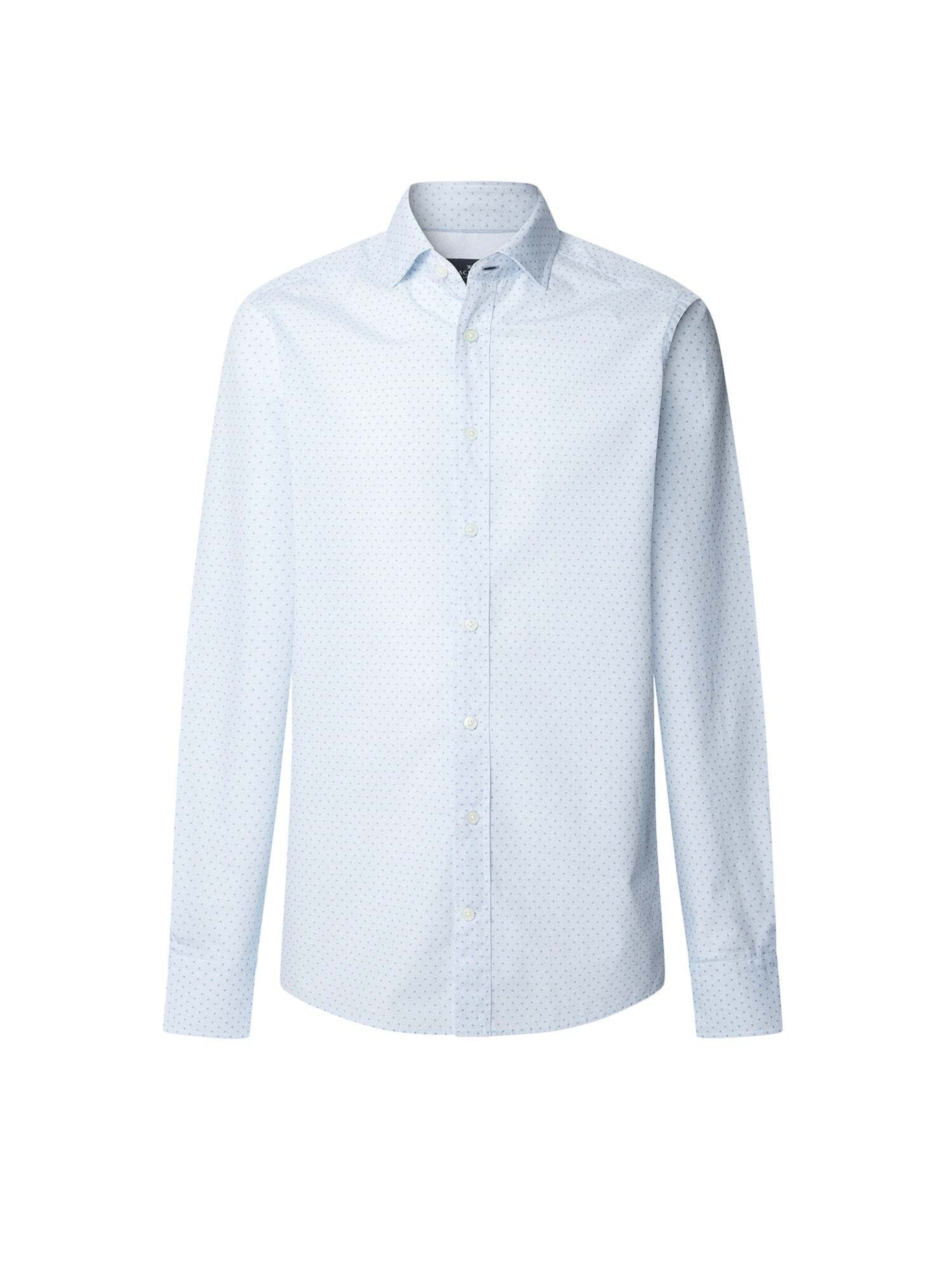 Coupe regular Chemise Hackett London en bleu : devant