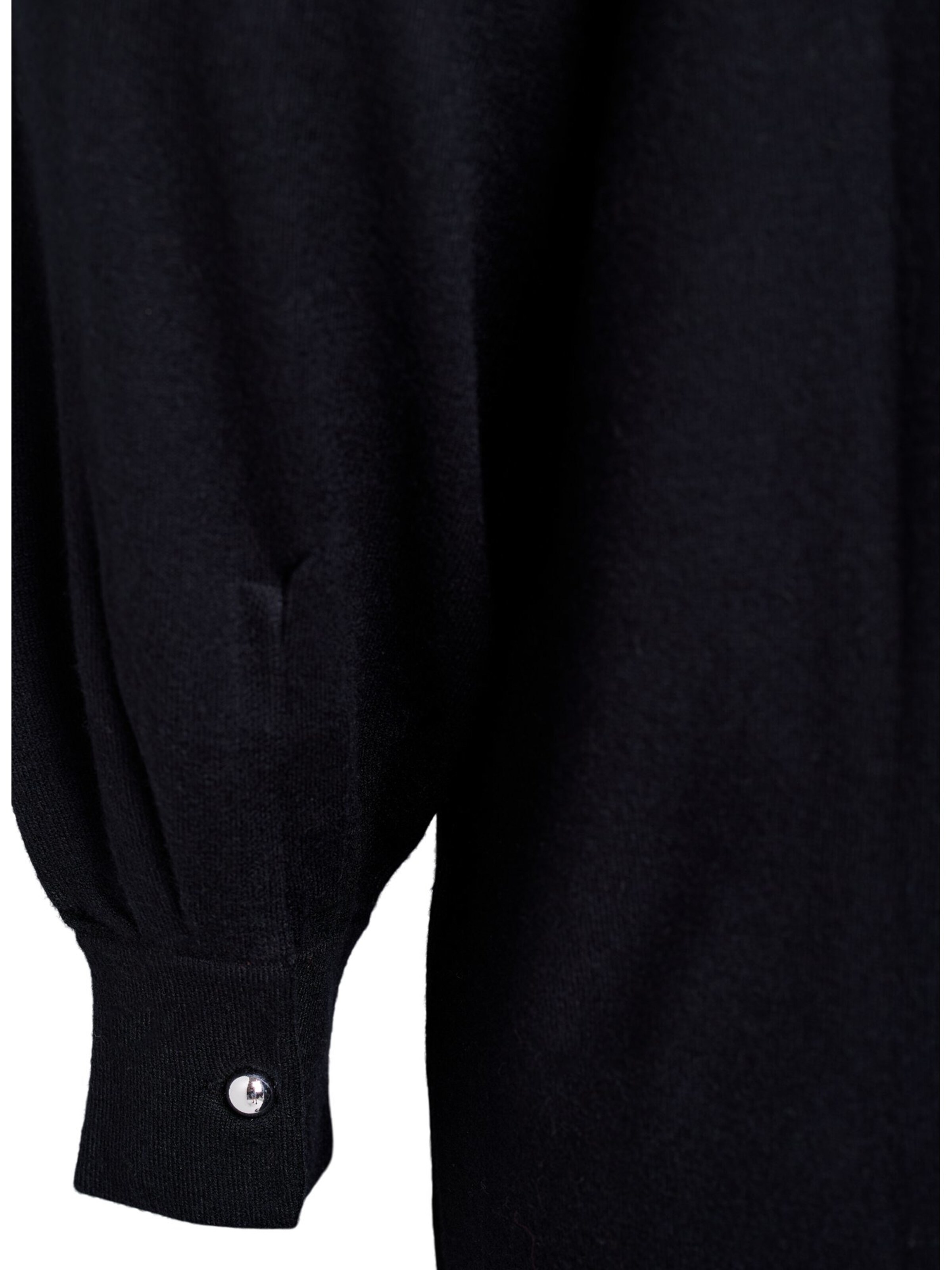 Zizzi Πλεκτό φόρεμα 'Caella' σε μαύρο