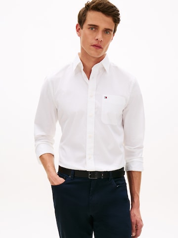 TOMMY HILFIGER Regular fit Overhemd in Wit: voorkant