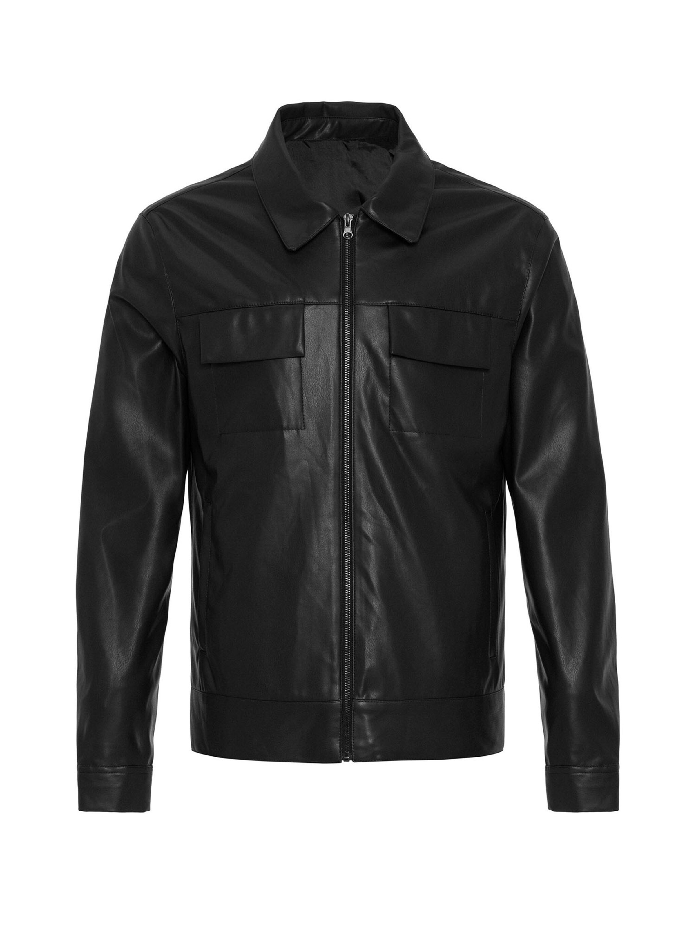 Antioch Přechodná bunda – černá: přední strana