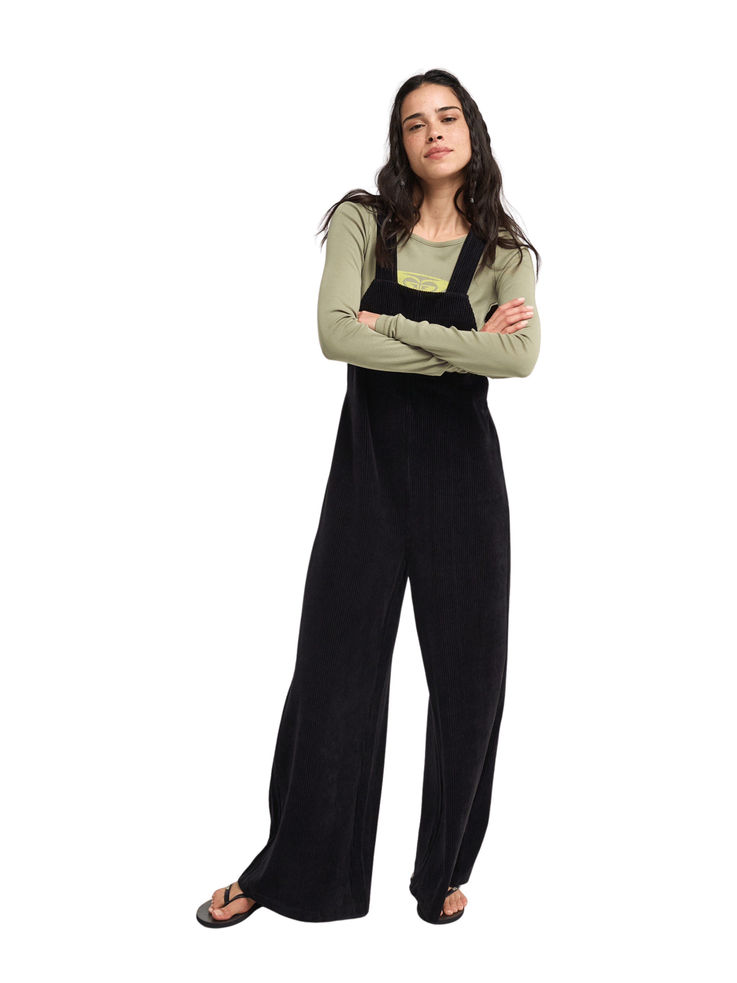 ROXY Overalls 'Best Daze' in Black: front