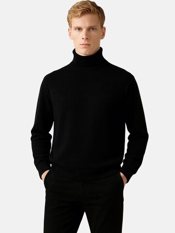 Pull-over CASH-MERE.CH en noir : devant