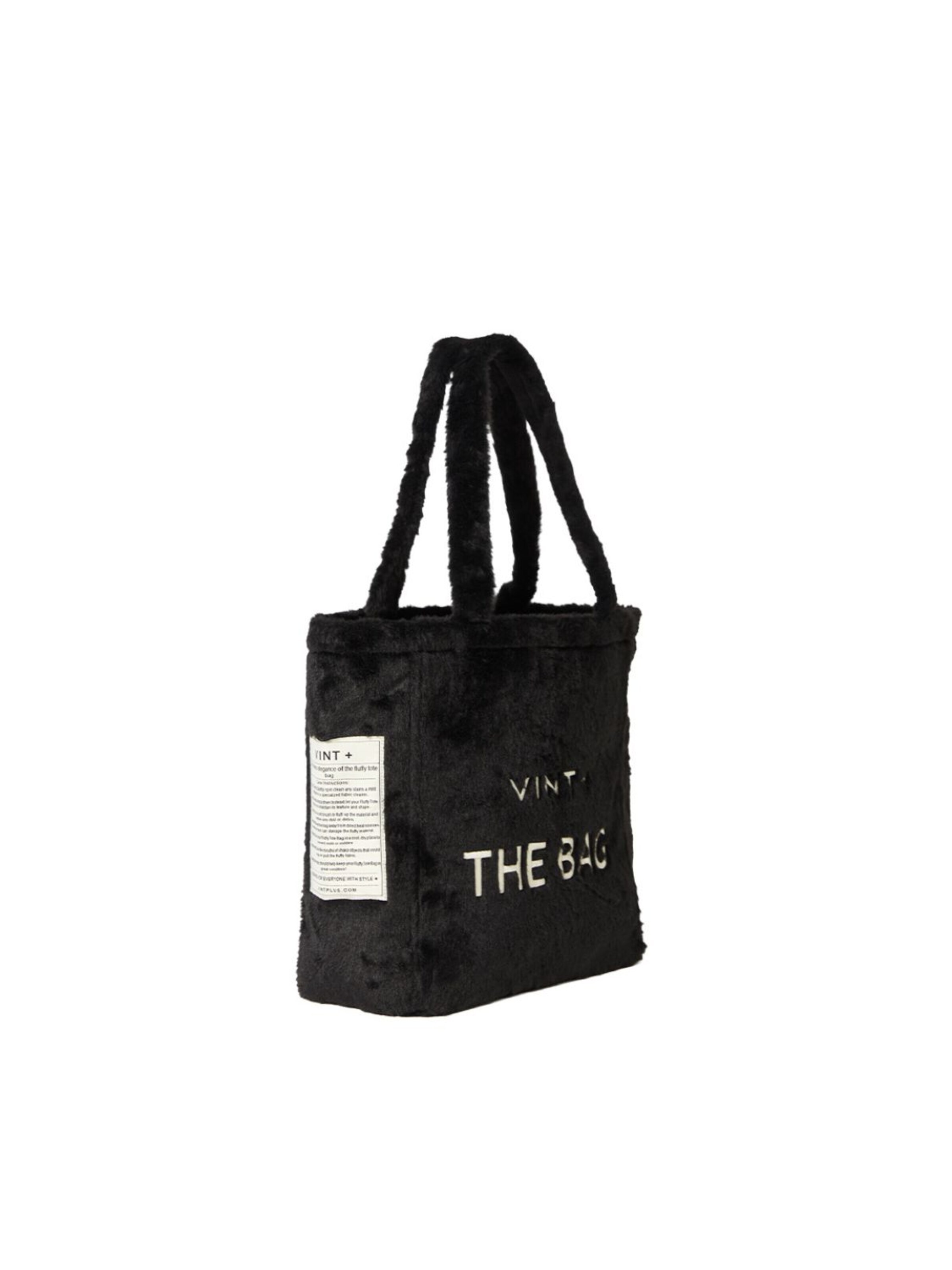 Cabas 'Fluffy Bag Big' VINT+ en noir