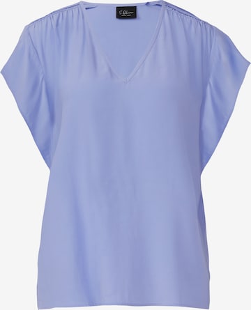 s.Oliver BLACK LABEL Bluse in Blau: Vorderseite