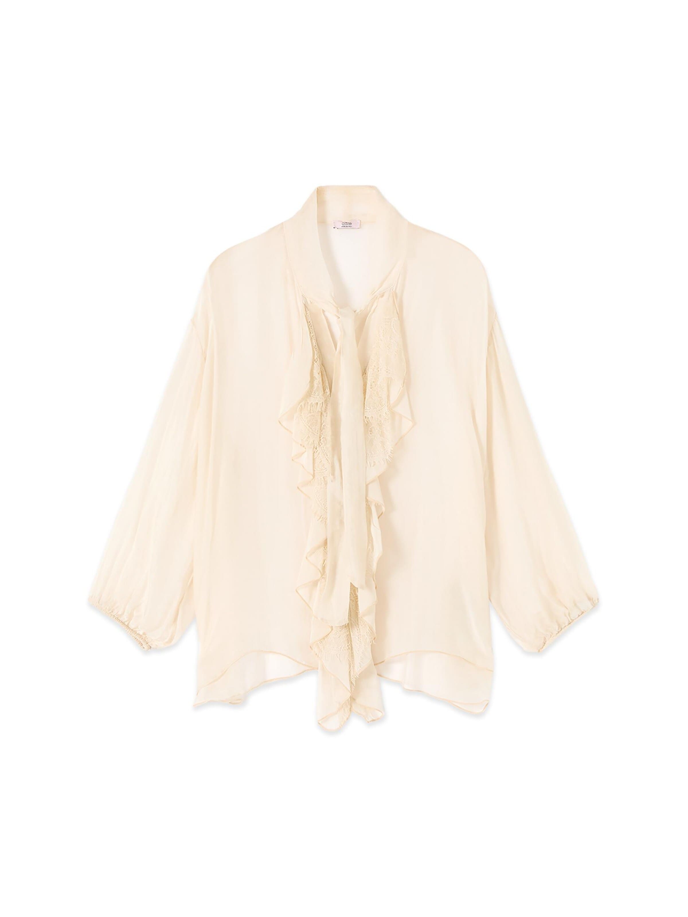 oltre - Blusa en blanco: frente