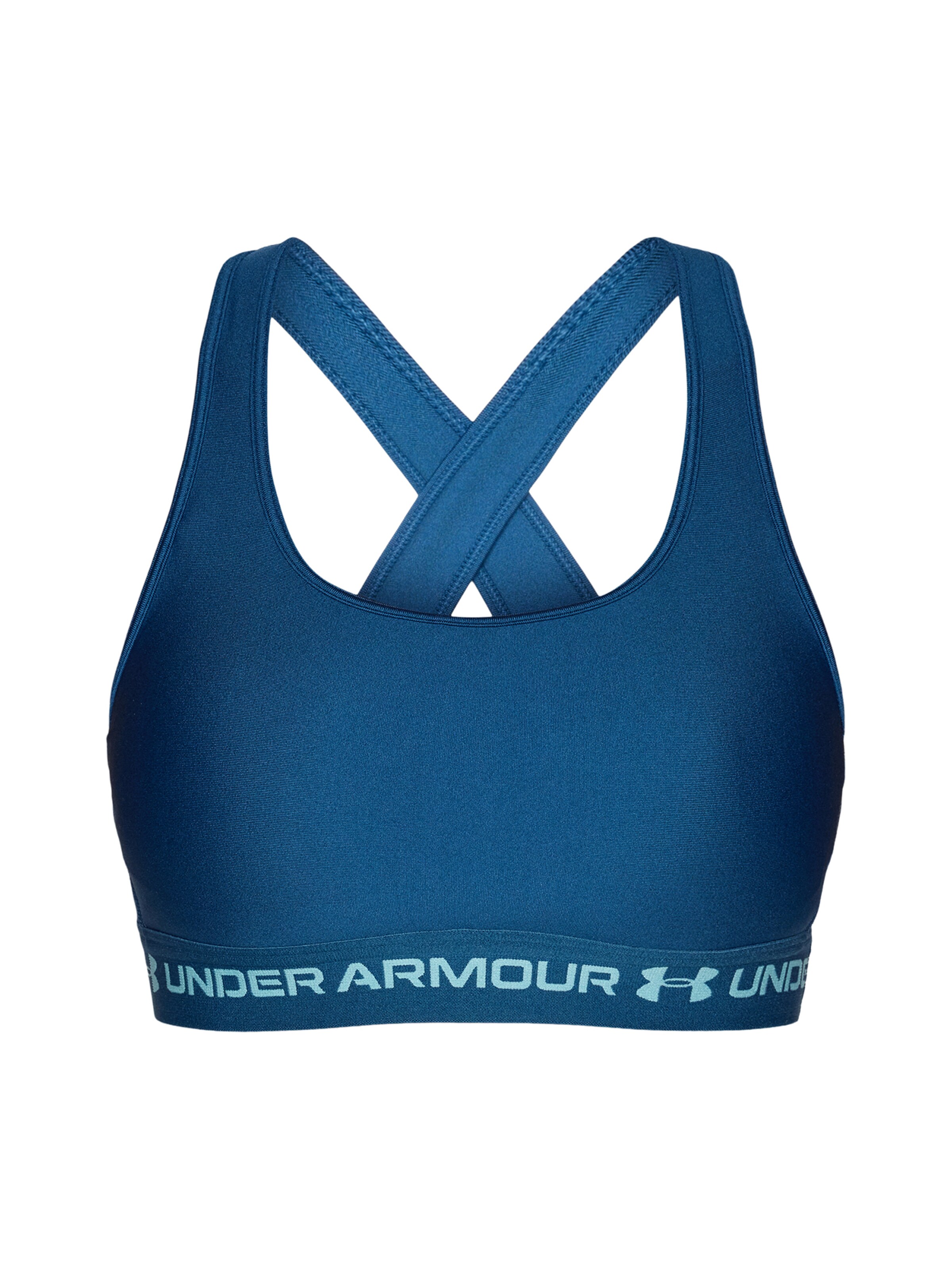 UNDER ARMOUR Biustonosz sportowy w kolorze niebieski: przód