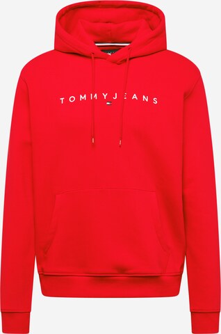 Tommy Jeans Суичър в червено: отпред