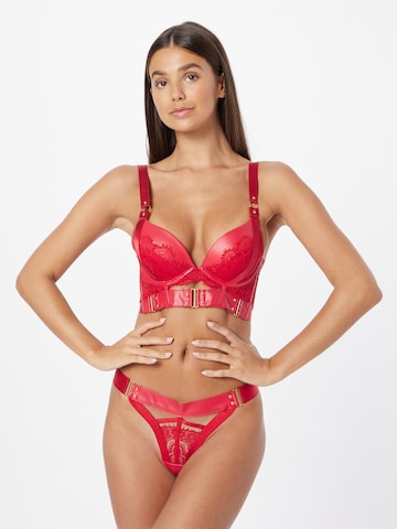 Hunkemöller - Push-up Soutien 'Occult' em vermelho