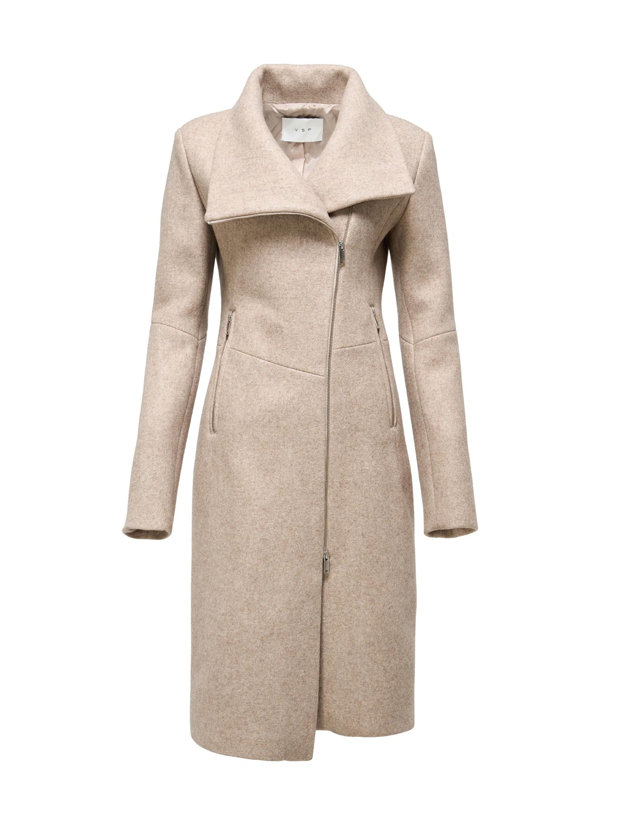Cappotto invernale 'Vilma' di V S P in beige: frontale
