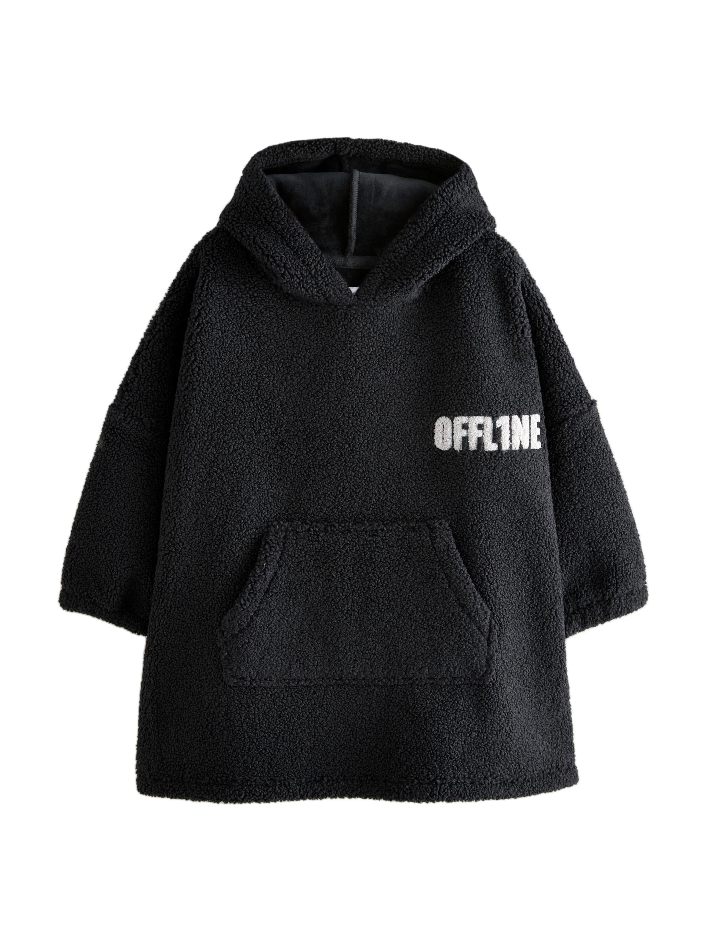 Next Sweatshirt i svart: framsida