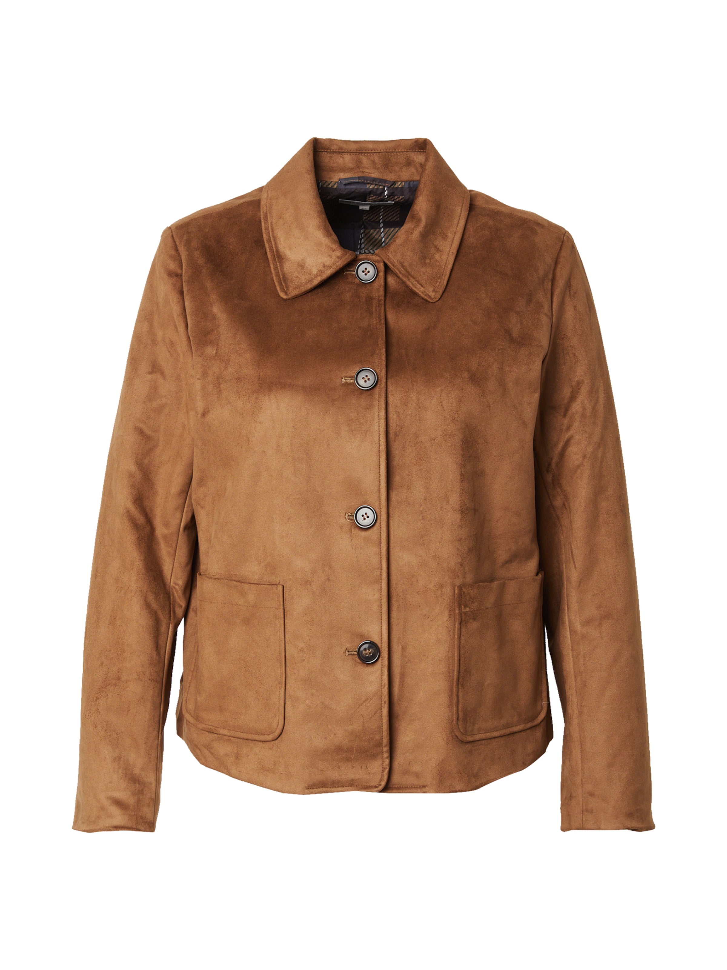 Veste mi-saison 'CARTulip' ONLY Carmakoma en marron : devant