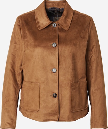 Geacă de primăvară-toamnă 'CARTulip' de la ONLY Carmakoma pe maro: față