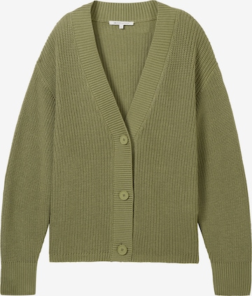 Cardigan TOM TAILOR DENIM en vert : devant