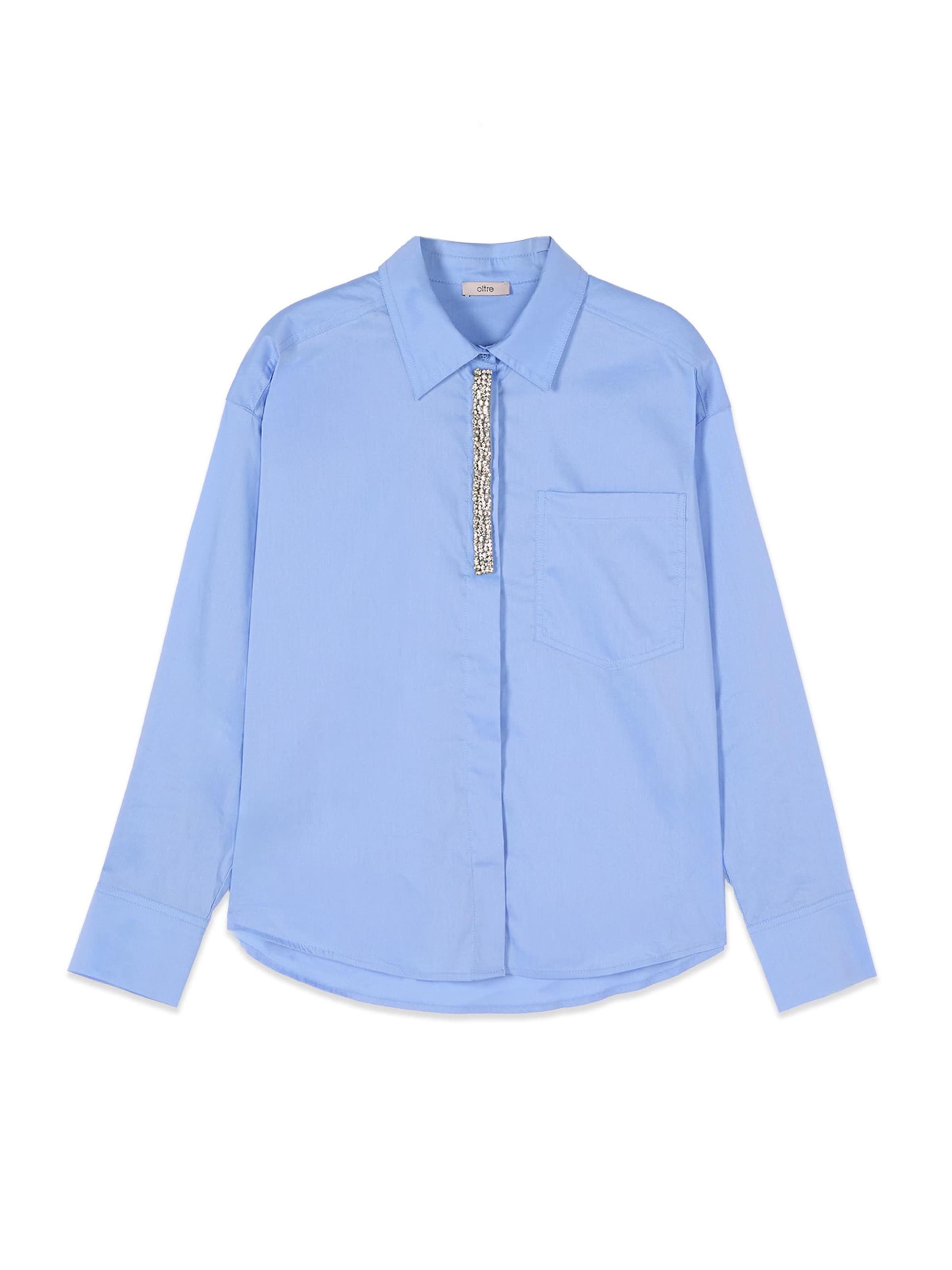 Maglietta di oltre in blu: frontale