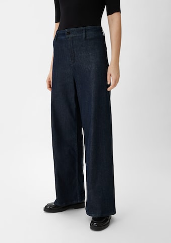COMMA Wide leg Jeans in Blauw: voorkant