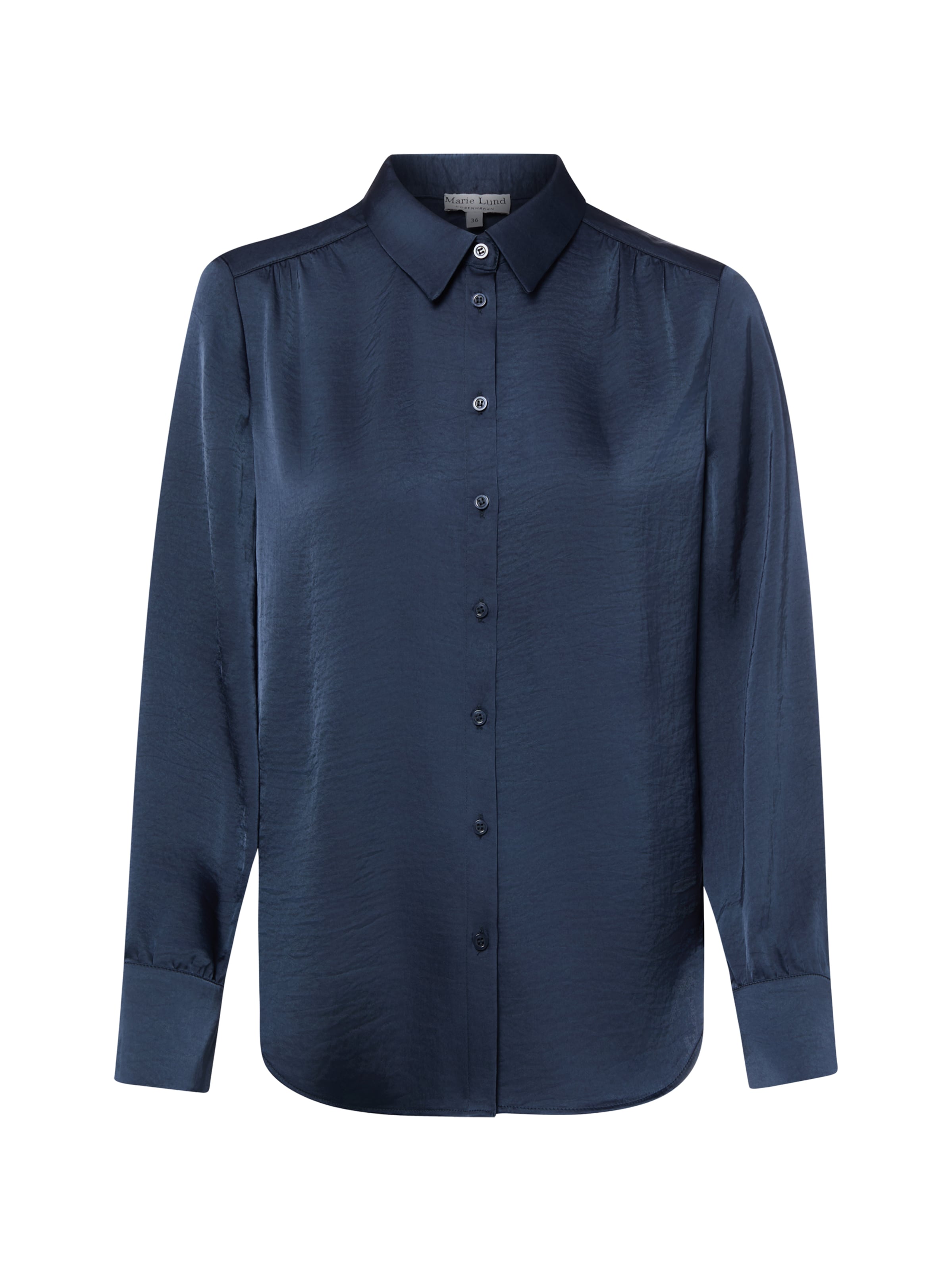Marie Lund Bluse in Blau: Vorderseite