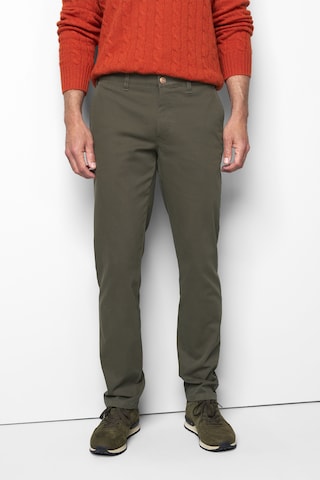 Regular Pantalon chino MEYER en vert : devant