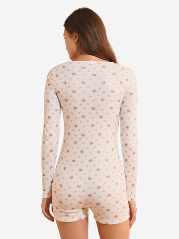 ETAM Korte pyjama 'Bayaline' in Beige