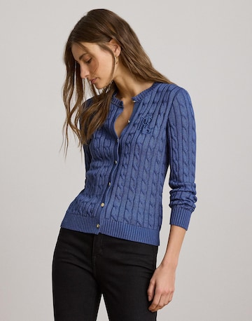 Lauren Ralph Lauren - Casaco de malha em azul: frente