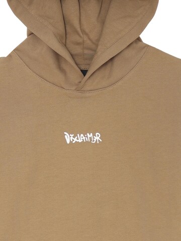 DISCLAIMER Sweatshirt 'BackHood' in Beige
