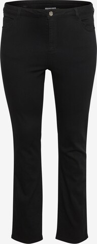 KAFFE CURVE Slim fit Jeans 'Willa' in Black: front