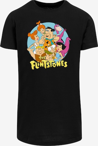 F4NT4STIC T-Shirt 'Familie Feuerstein The Flintstones' in Schwarz: Vorderseite