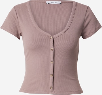 ABOUT YOU Paita 'Line' värissä ruskea: etupuoli