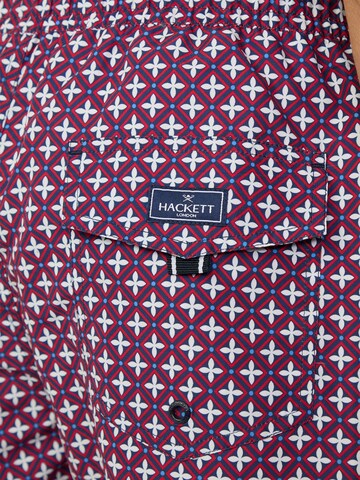 Hackett London Badeshorts in Rot
