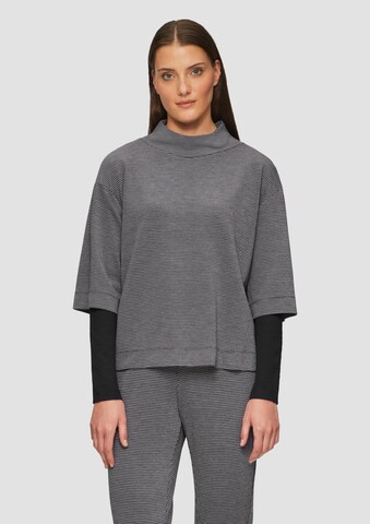 s.Oliver Sweatshirt in Schwarz: Vorderseite