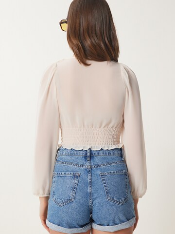 Happiness İstanbul Blus i beige