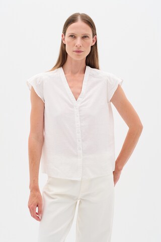 InWear Blouse 'Farida' in Wit: voorkant